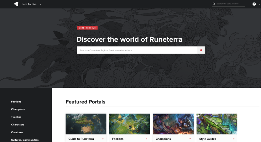 The Riot Games Lore Archive
